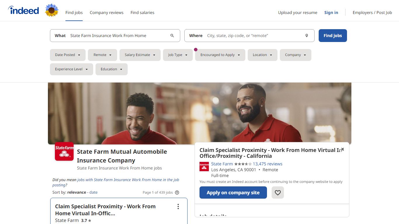 State Farm Insurance Work From Home jobs - Indeed